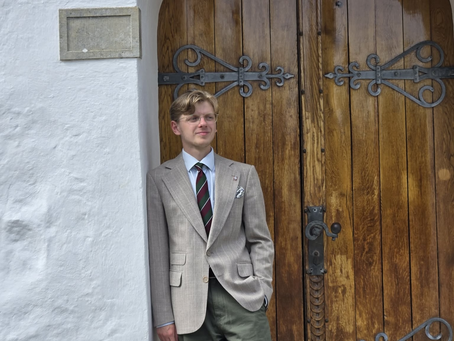 Tobias Frederiksen ved Thurø Kirke.